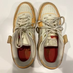 NIKE AIR FORCE SHADOW PEACH COLOR SIZE 8.5